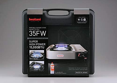 Iwatani 35FW Single-Burner Butane Portable Cooktop Indoor & Outdoor Cooking Stove Medium - Image 8