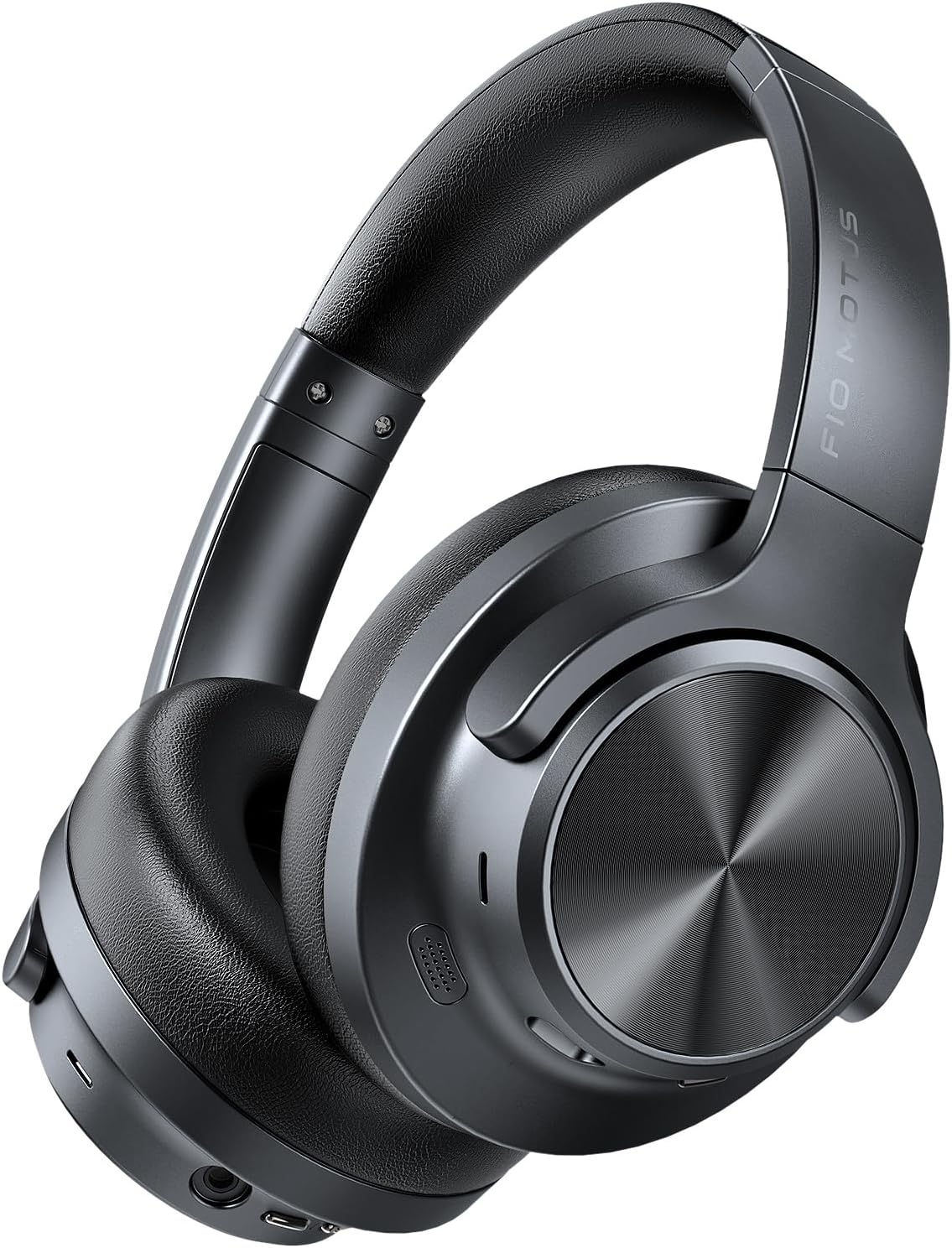 Noise Cancelling Headphones: Wireless Over Ear Bluetooth Headphones with 130H Playtime - Hi-Res Sound Custom EQ via App Deep Bass Comfort Fit Ear Cups for Travel Home Office